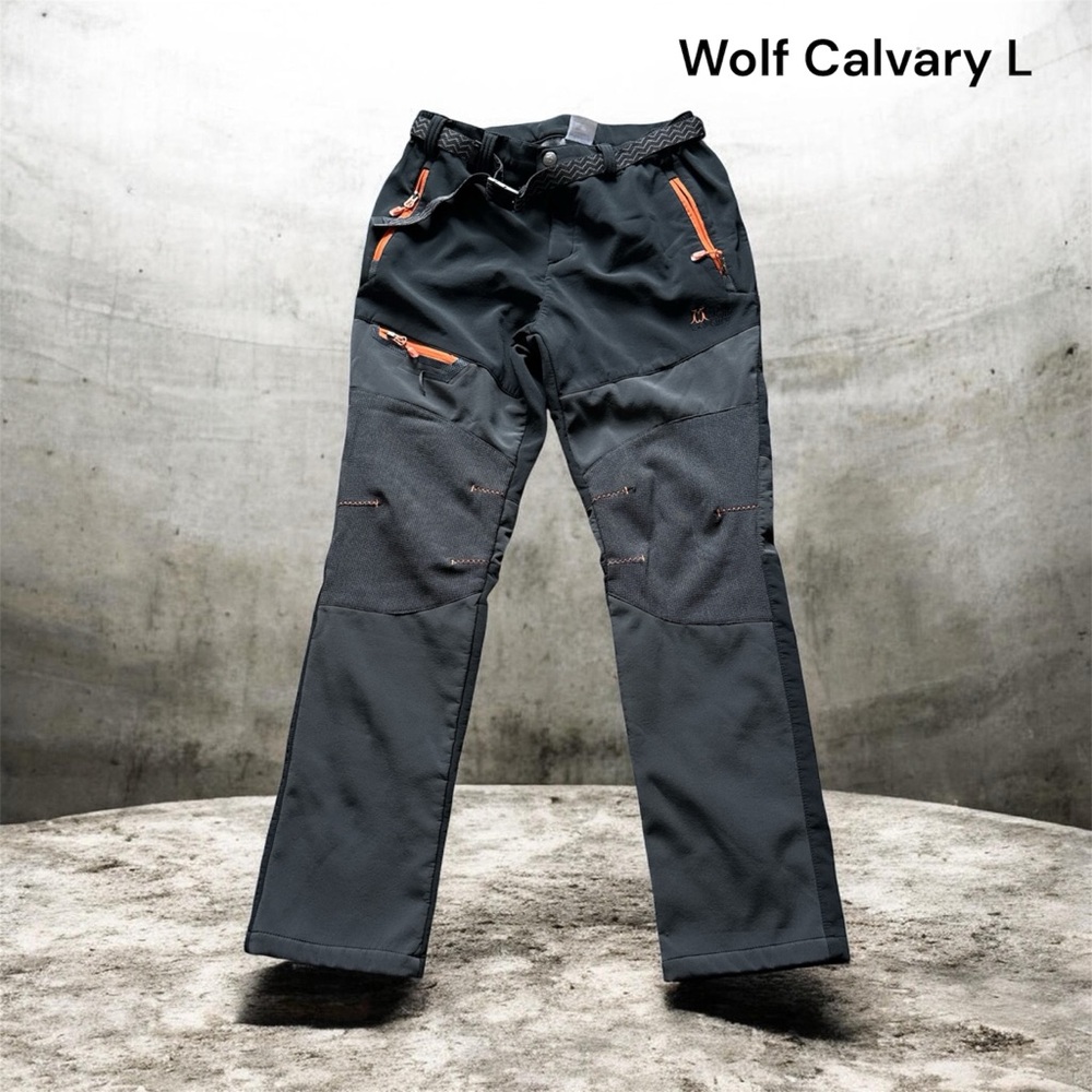 🍀Wolf Calvary Men's Black insulated  hiking  Pants